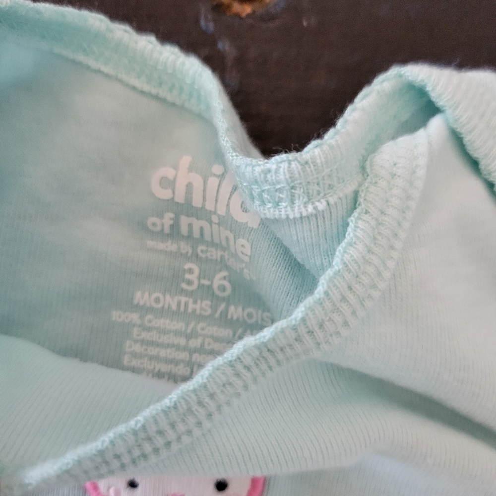 Child of Mine by Carter's 3-6 Months Baby Girl Mix n Match Outfit Blue Black - Picture 4 of 6